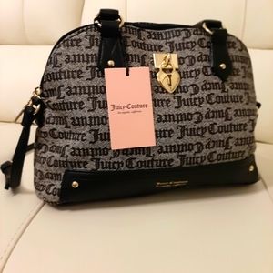 NWT ♦️OFFER ♦️Juicy Couture Satchel Bag | With TAGS | Black and Grey Purse
